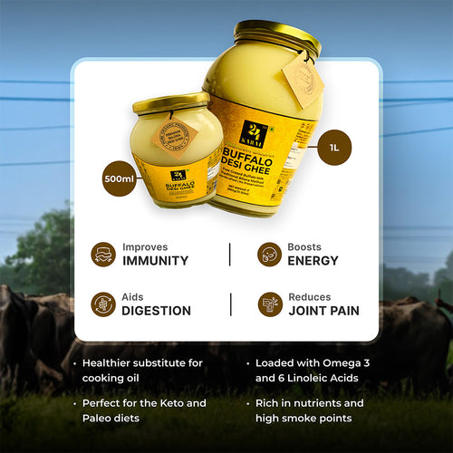 A2 Buffalo Bilona Desi Ghee 200ML