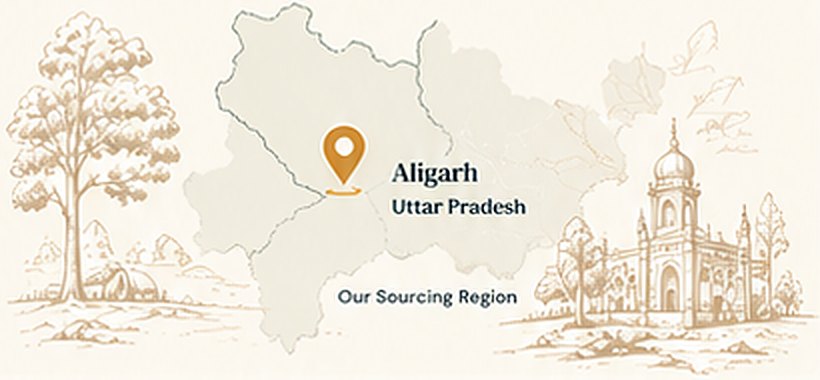 Map of the Aligarh sourcing region