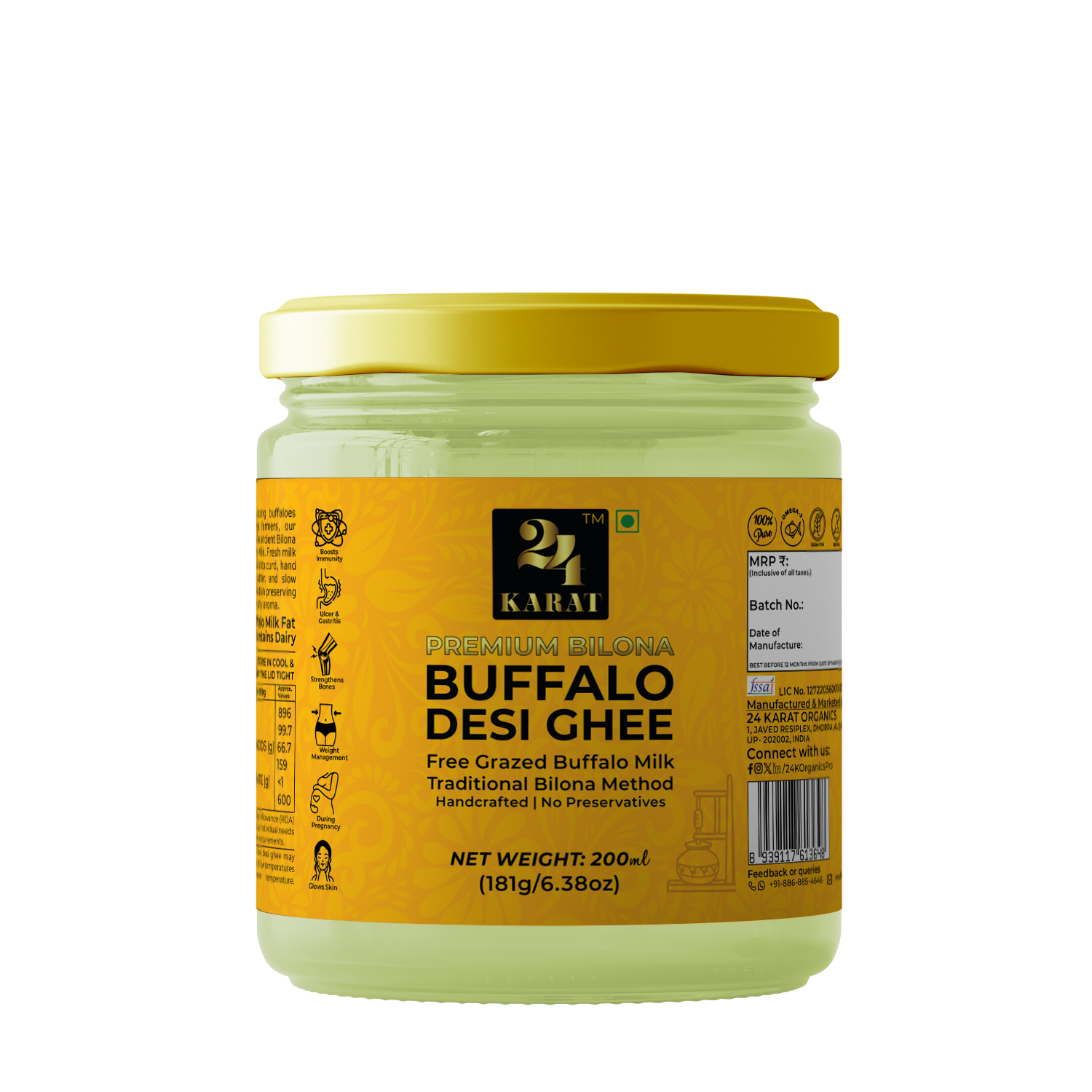 A2 Buffalo Bilona Desi Ghee 500ML - Image 8