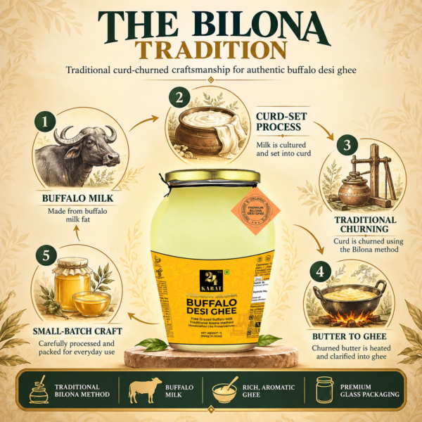 A2 Buffalo Bilona Desi Ghee 500ML - Image 7