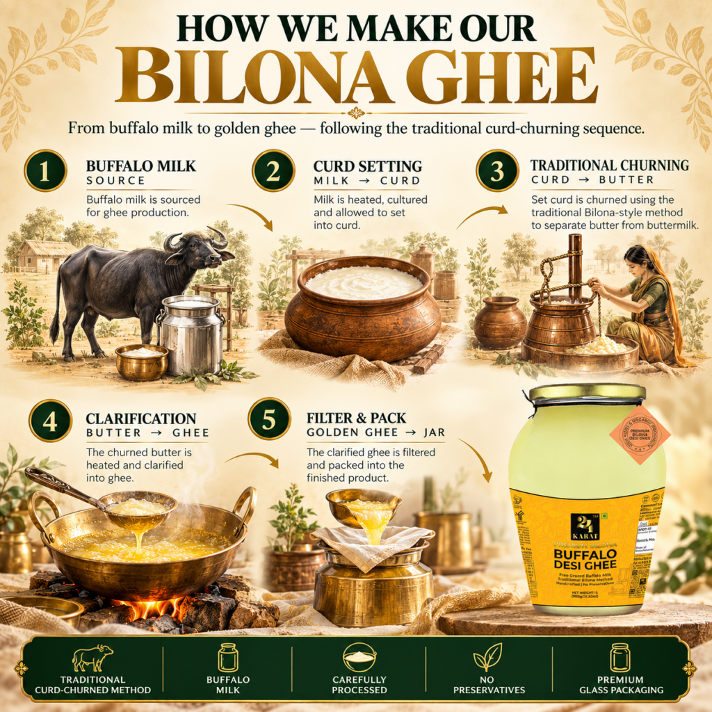 A2 Buffalo Bilona Desi Ghee 500ML