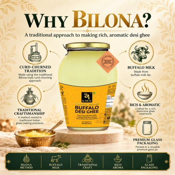 A2 Buffalo Bilona Desi Ghee 500ML - Image 3